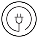 Electrical plug icon