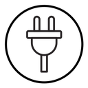 Electrical plug icon