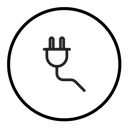 Electrical plug icon
