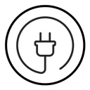 Electrical plug icon