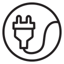 Electrical plug icon