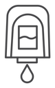 Electrical soap box Black Outline icon