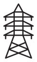 Electrical tower icon