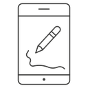 Electronic signature 2 icon