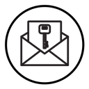 Email security key icon