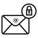 Email security key icon