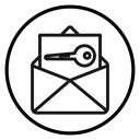 Email security key icon