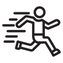 Emergency exit icon
