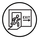 Emergency exit icon