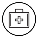 Emergency kit icon