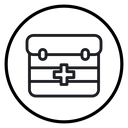 Emergency kit icon