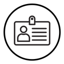 Employee id card icon