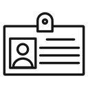 Employee id card icon