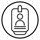 Employee id card icon