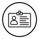 Employee id card icon