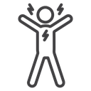 Energized human icon