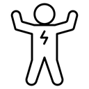 Energized human icon