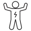 Energized human icon