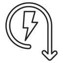 Energy reduction icon