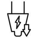 Energy reduction icon