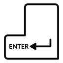 Enter button keyboard icon