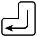 Enter keyboard key icon