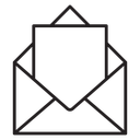 Envelope open icon