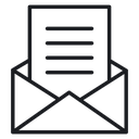 Envelope open 3 icon