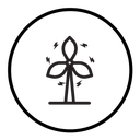 Eolic energy icon
