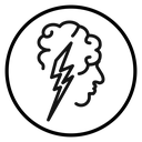 Epilepsy Black Outline icon