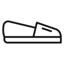 Espadrille Black Outline icon