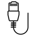 Ethernet cable plug icon