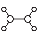 Ethylene molecule icon