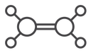 Ethylene molecule icon