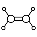 Ethylene molecule icon