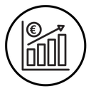 Euro chart icon