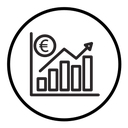 Euro chart icon
