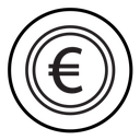 Euro sign icon