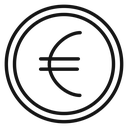Euro sign icon