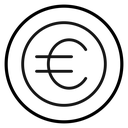 Euro sign icon
