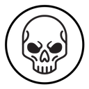 Evil skull icon