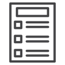 Exam Black Outline icon