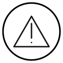 Exclamation Danger Triangle icon
