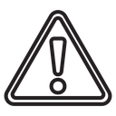 Exclamation danger icon