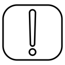Exclamation interface icon