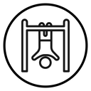 Exercise hang bar icon