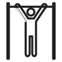 Exercise hang bar icon