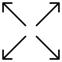 Expand Arrows Four Corners icon
