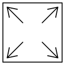 Expand Arrows Square icon