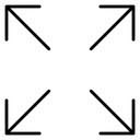 Expand Four Corner Arrows icon